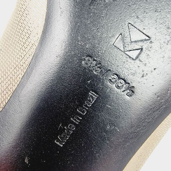 Mercedes Castillo Gold Ballerina Metallic Flats Size 8.5 - Picture 7 of 8